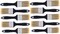 10 PCS 2" Flat Paint Brushes – Plastic Handle | For Walls, Trim, Furniture & DIY Painting